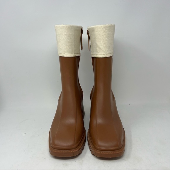 Chloe Betty Canvas Trim Rain Boot Size 38 or US 8 - Picture 3 of 14